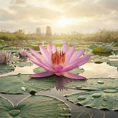 Even in a swamp, the Lotus blooms