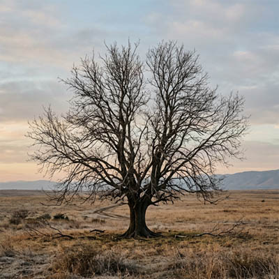 A Lone bare tree